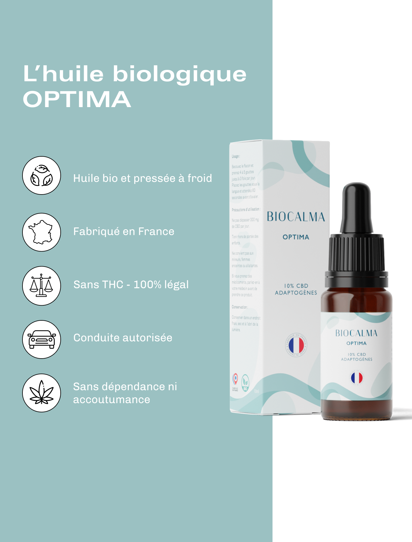 Huile CBD Bio Optima 10%