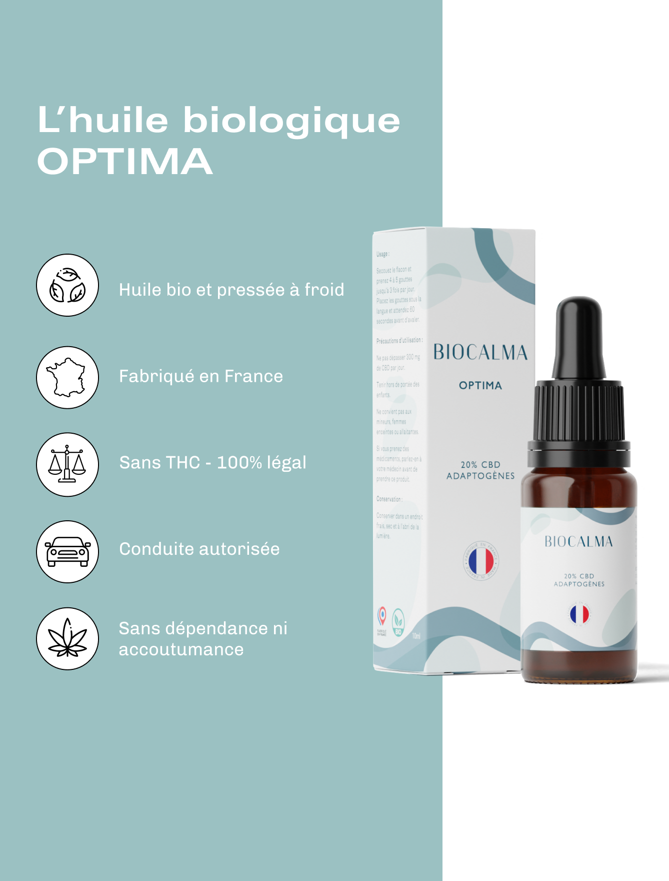 Huile CBD Bio Optima 20%