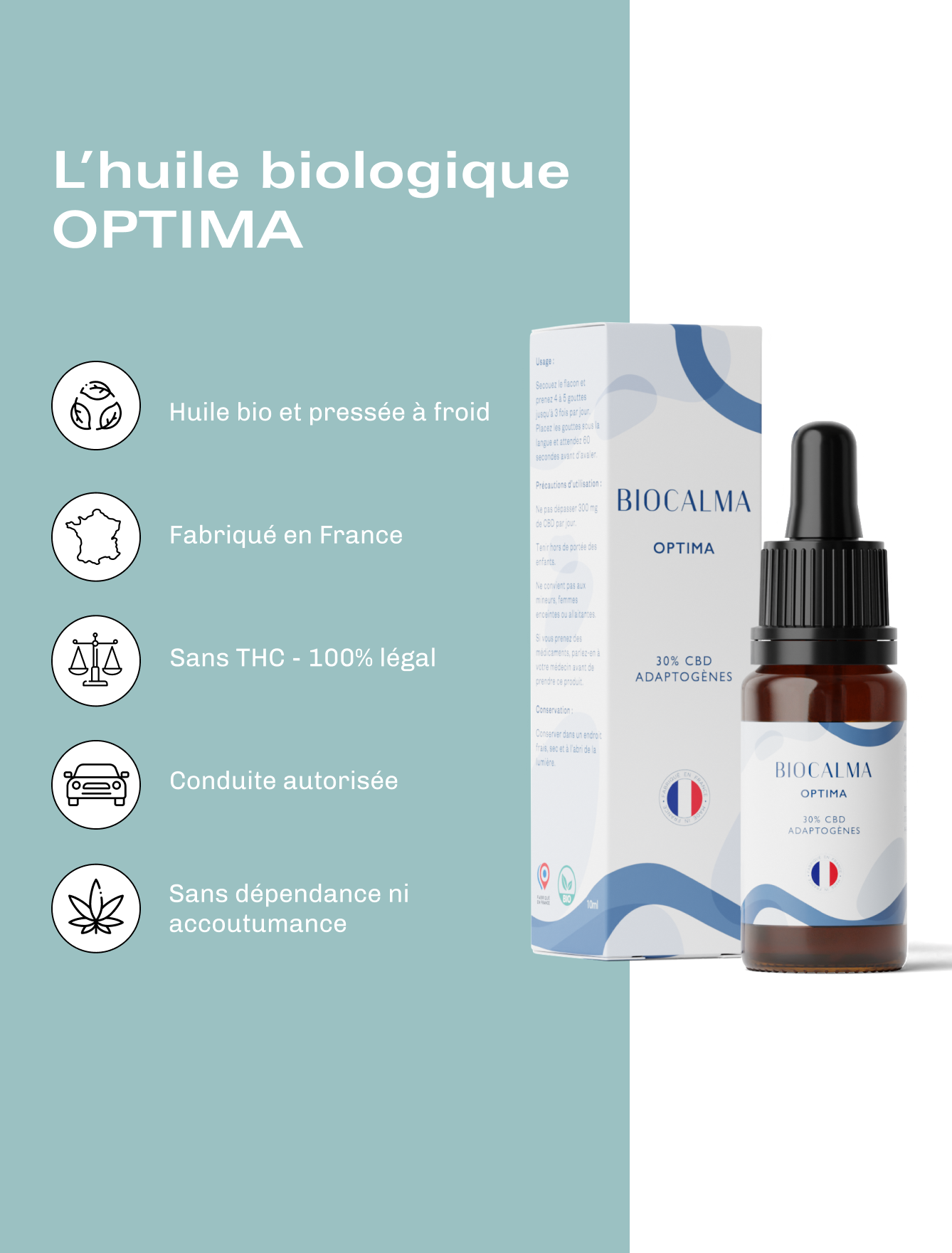 Huile CBD Bio Optima 30%