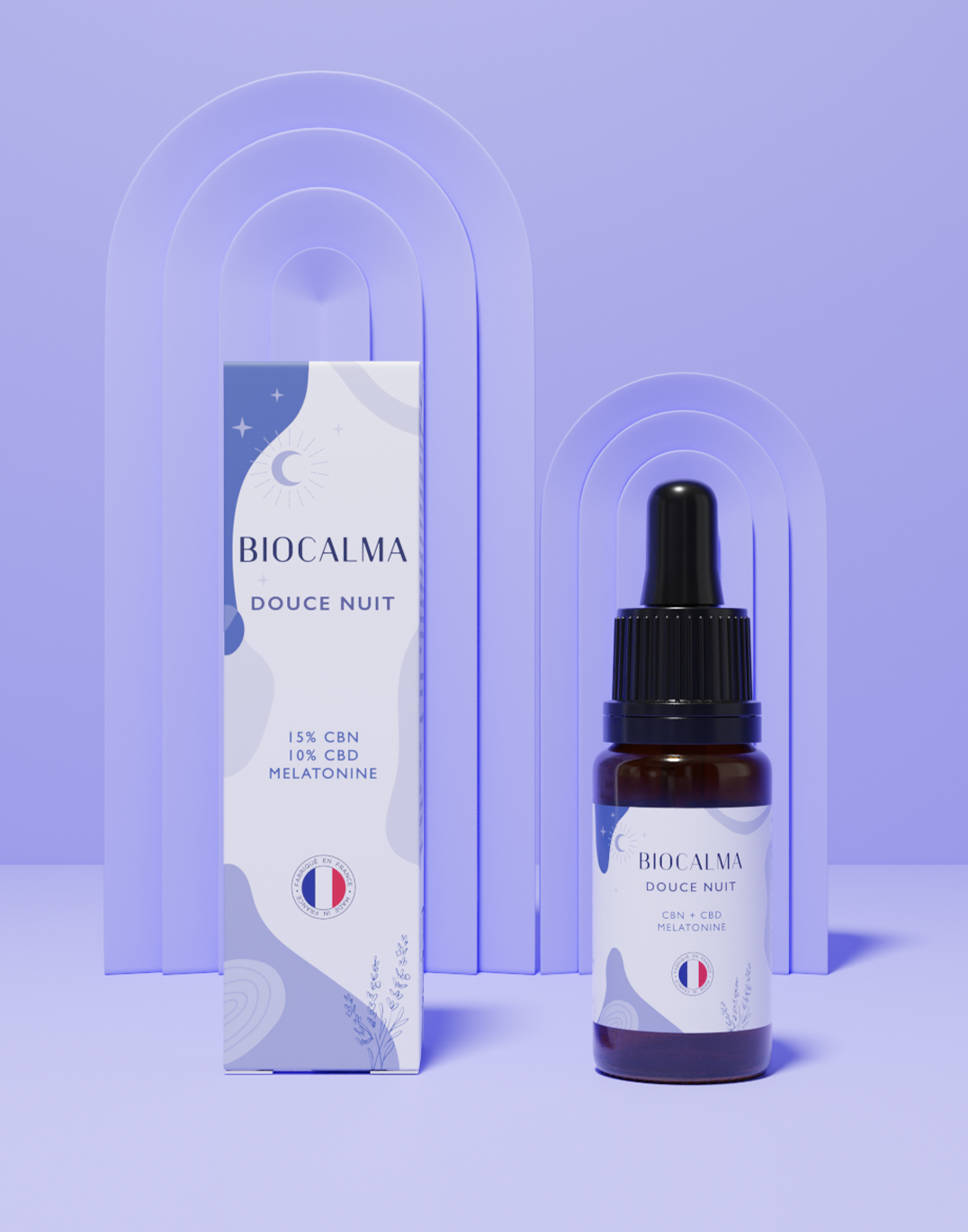 Huile Douce Nuit Bio (CBN + CBD + Mélatonine)